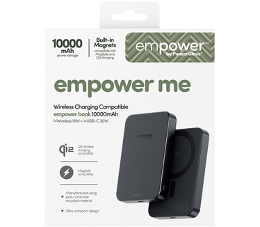 PanzerGlass empower™ by PanzerGlass® empower™ Bank | 10000mAh | Space Black
