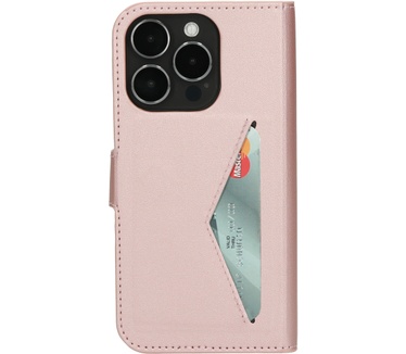 Mobiparts Classic Wallet Case Apple iPhone 15 Pro Pink
