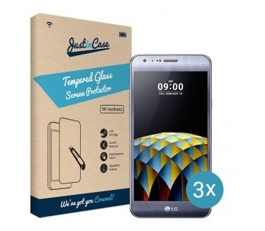 Just in Case Screen Protector LG X Cam - 3 stuks - Crystal Clear