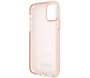 Guess Glitter Hard Case voor Apple iPhone 11 (6.1") - Roze  Roze
