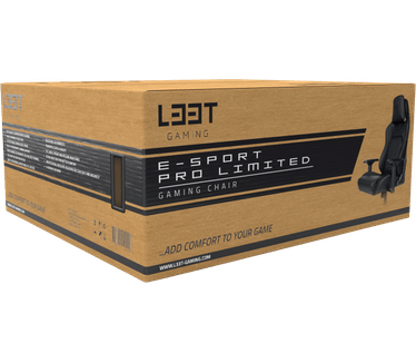 L33T Gaming Chair E-Sport Pro limited Edition - PU Lederen Gamingstoel, Class-4 gasveer - zwart