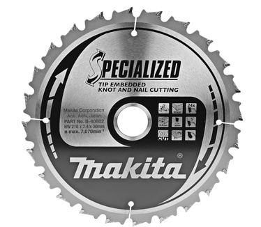 Makita Specialized Tip Embedded Hout: afkortzaag