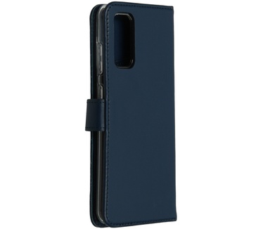 Selencia Echt Lederen Bookcase Samsung Galaxy S20 - Blauw