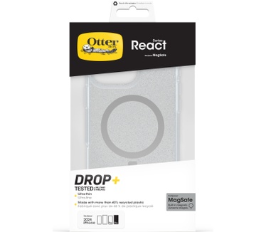 Otterbox React Series voor MagSafe voor iPhone 16 Pro Max, Stardust (iPhone 16 Pro Max) Transparant