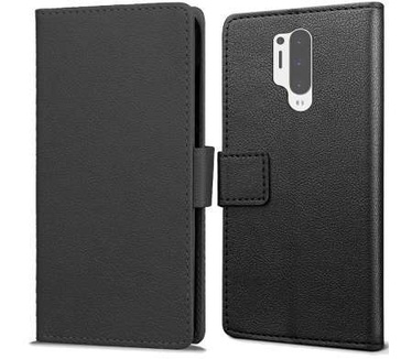 qMust OnePlus 8 Pro Wallet Hoesje Zwart
