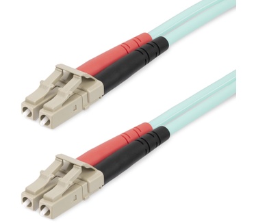 Startech.com 20m LC/UPC naar LC/UPC OM4 Multimode Glasvezel Kabel, 50/125µm LOMMF/VCSEL Zipcord Fiber, 100G Netwerken, Low Insertion Loss, LSZH Glasvezel Patchkabel