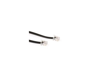 Advanced Cable Technology Modulaire telefonie kabel RJ-12 - RJ-12 zwart