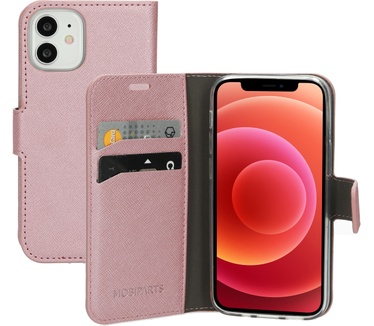 Mobiparts Saffiano Wallet Case Apple iPhone 12 Mini Pink