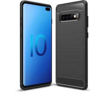 qMust Samsung Galaxy S10 Plus Rugged TPU Case - Zwart