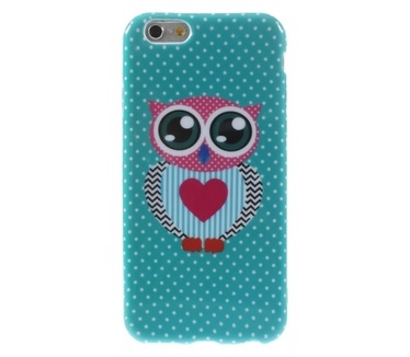 Kees Gel Hoesje Apple iPhone 6 - Uil