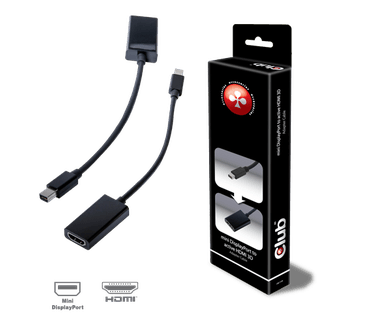 Club3D Club 3D miniDisplayPort to Active HDMI 3D Cable