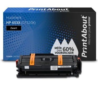 PrintAbout Huismerk HP 653X (CF320X) Toner Zwart Hoge capaciteit