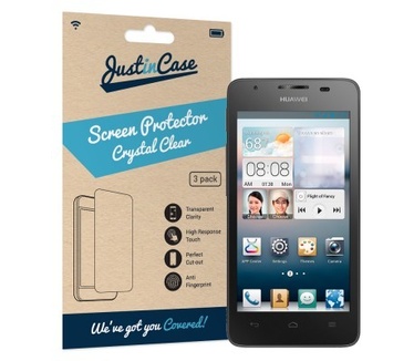 Just in Case Huawei Ascend G510 Screenprotector - 3 stuks - Crystal Clear