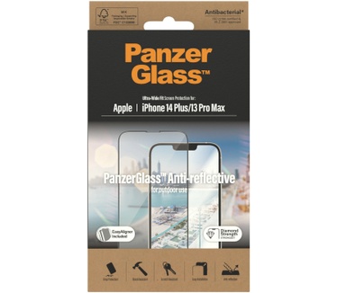 PanzerGlass Ultra Wide Fit, Anti Reflective (iPhone 14 Plus / 13 Pro Max)