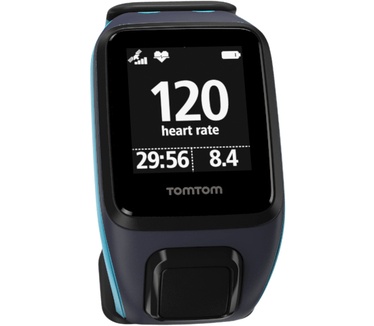 TomTom Runner 2 Cardio Large Zwart (Blauw, Zwart)