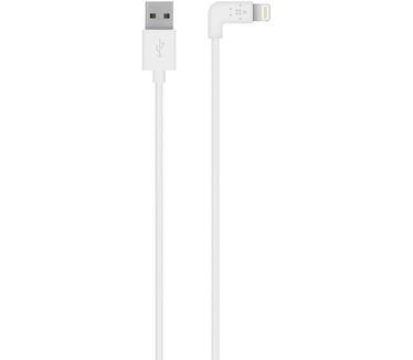 Belkin 90° Lightning-naar-USB-kabel - Wit