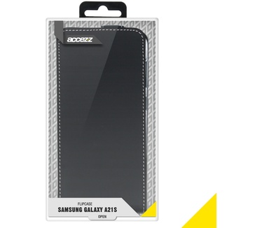 Accezz Flipcase (Galaxy A21s) Zwart