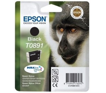 Epson inktpatroon Black T0891 DURABrite Ultra Ink