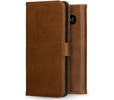 Rosso Deluxe Samsung Galaxy S10 Plus Hoesje Echt Leer Book Case Bruin (Galaxy S10 Plus) Bruin