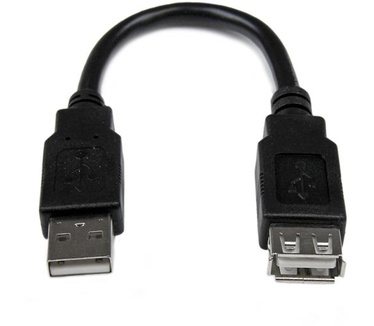 Startech.com 15cm USB 2.0 Verlengkabel A naar A M/F