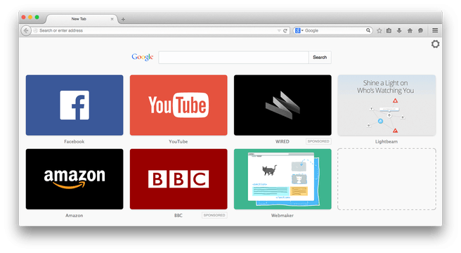 Advertentietegels in Firefox