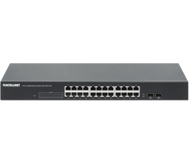 Intellinet 24-Port Gigabit Ethernet Switch with 2 SFP Ports