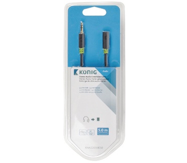 Konig 3.5 mm, male/female, 5 m