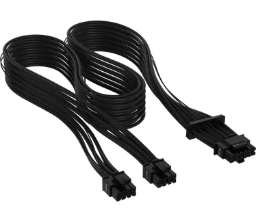 Corsair Premium Individually Sleeved Type-5 12+4-pin PCIe Gen 5 12VHPWR 600W Cable, Zwart Zwart
