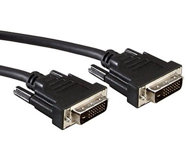 Value DVI monitor kabel, DVI M-M, (24+1) dual link 1.0m Zwart