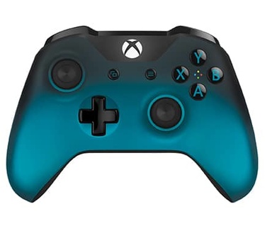 Microsoft Xbox One draadloze controller (V2) - Ocean Shadow Special Edition Blauw, Zwart