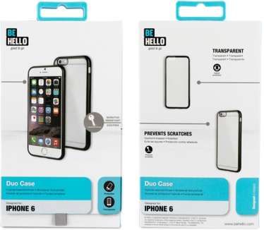 BeHello iPhone 6 / 6S Duo Case Anti Scratch Black