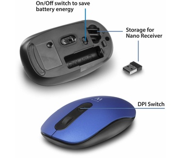 Ewent Draadloze Muis 1200 DPI (EW3228)