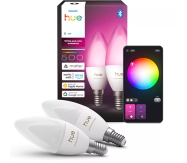 Philips B39 kaarslamp - E14 slimme LED-lamp
