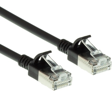 ACT DC7951 CAT6A U/FTP Slimline Patchkabel 1.5M Zwart