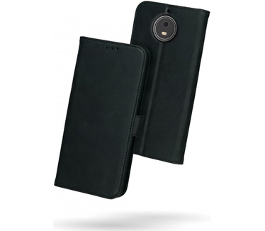 Rosso Deluxe Motorola Moto G5S Hoesje Echt Leer Book Case Zwart (Moto G5S) Zwart