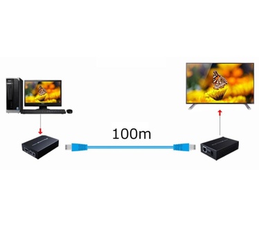 Techly Amplifier Extender HDBaseT 4K up to 100 m IDATA EXT-E90