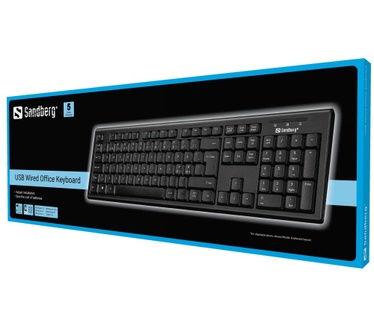 Sandberg Wired USB Office Keyboard (Qwerty Scandinavisch)