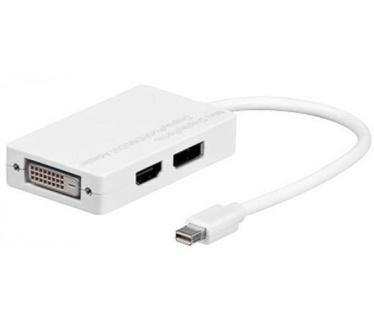 Techly Mini DisplayPort (Thunderbolt) to HDMI, DVI, DisplayPort ICOC MDP-COMBO