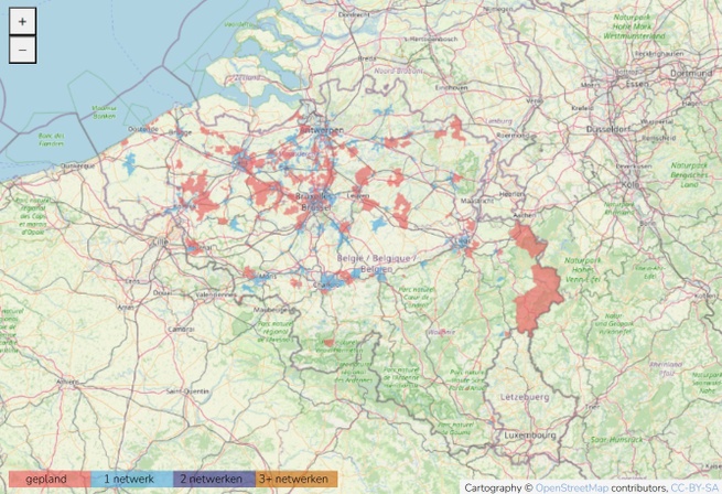 Glasvezelkaart België Q1 2026
