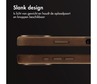 Accezz Vintage Leather Magsafe Backcover