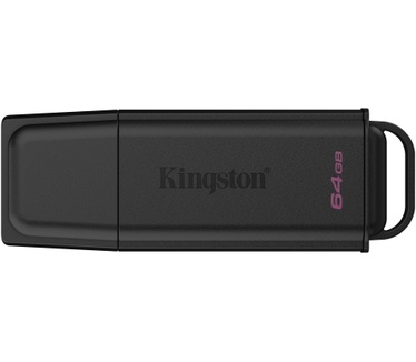 Kingston 64GB Portable USB 3.2 Gen 1 DataTraveler Exodia Black