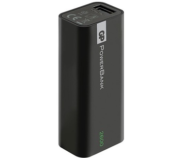 GP Portable PowerBank 1C02A 2600mAh Zwart
