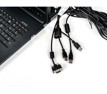 Emerson 19" LCD Console, USB KB, 2USB PASS-US INTL ENG