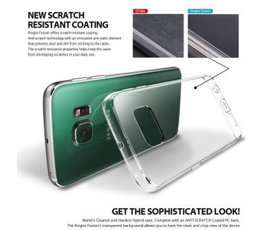 Ringke Fusion Samsung Galaxy S6 Edge hoesje transparant Crystal View Transparant
