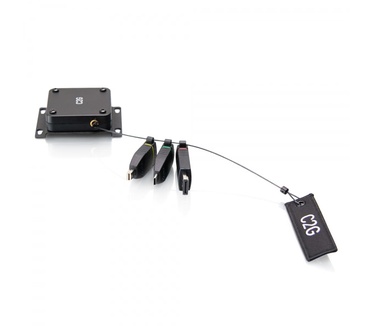 CablesToGo Intrekbare universele bevestiging 4K HDMI[R] Adapterring met Kleurgecodeerde Mini DisplayPort[TM], DisplayPort, en USB-C[R]