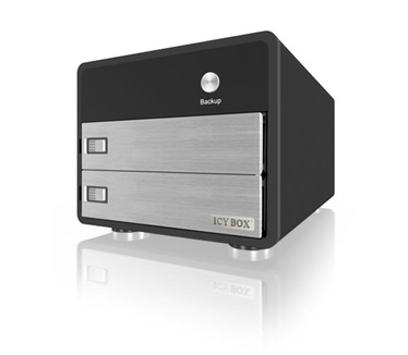 Raidsonic Icy Box Compact external JBOD subsystem for 2x 3.5'' HDDs