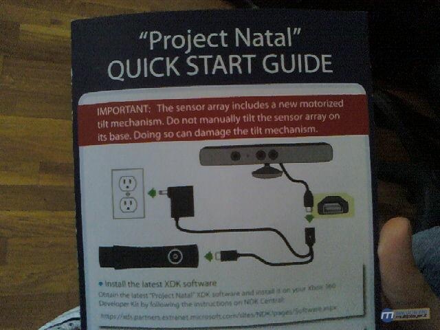 Project Natal devkit handleiding