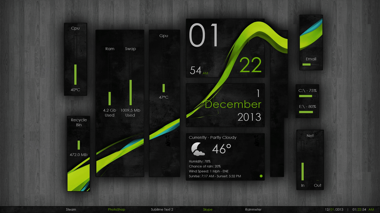 Software-update: Rainmeter 4.5.24 - Computer - Downloads - Tweakers
