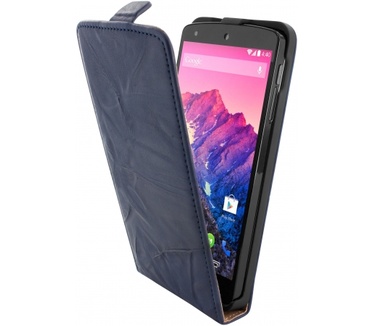 Mobiparts Mobiparts Vintage Flip Case LG Google Nexus 5 Navy Blue
