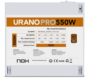 Nox PRO White 550W Bronze